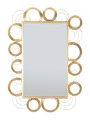 Specchio Globe 76,5x3x108 cm in Ferro Oro