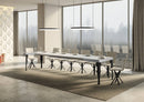 Tavolo Allungabile 160-420x90x77 cm Paxon Bianco Frassino