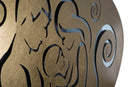 Pannello Nativity Oro 120x2x60 cm in Ferro MDF e Specchio Oro