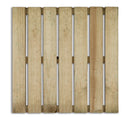 Mattonella per Pavimenti da Esterno 50x50x2,8 cm 7 Listelli Zigrinati in Legno di Pino Impregnato PEFC 