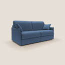 Divano Letto 3 Posti 189x96x96 cm Evans in Tessuto Blu