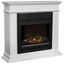 Cornice per Camino in Legno MDF 98x34x93,8cm Ruby Fires Elda Bianco Crema