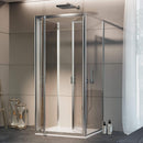 Box Doccia 3 lati 2 Ante Battenti in Cristallo Trasparente 4-6mm H185 Fosterberg Skagen Varie Misure