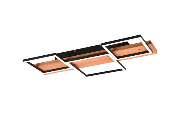 acquista Plafoniera da Interno a LED in Metallo Nero Opaco