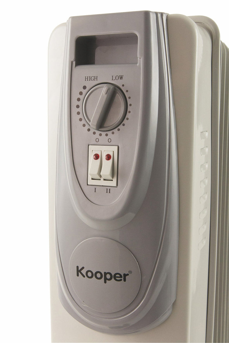 Stufa Termosifone ad Olio 1500W 7 Elementi Kooper Santorini Sette Bianco