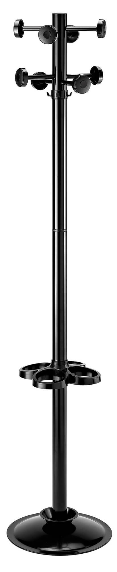 Porte-Manteau Ø36x178 cm avec Porte-Parapluie Métal Noir Elvis Fumer prezzo