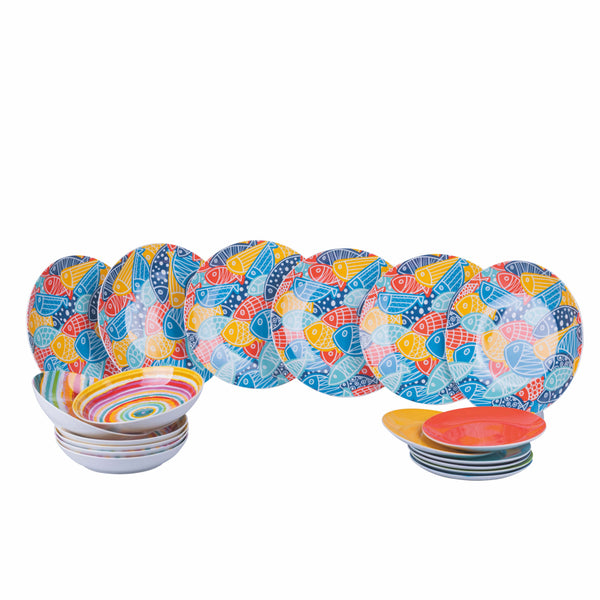 online Service De Table 18 Pièces en Porcelaine 6 Places De Table Différentes VdE Tivoli 1996 Can Fisher