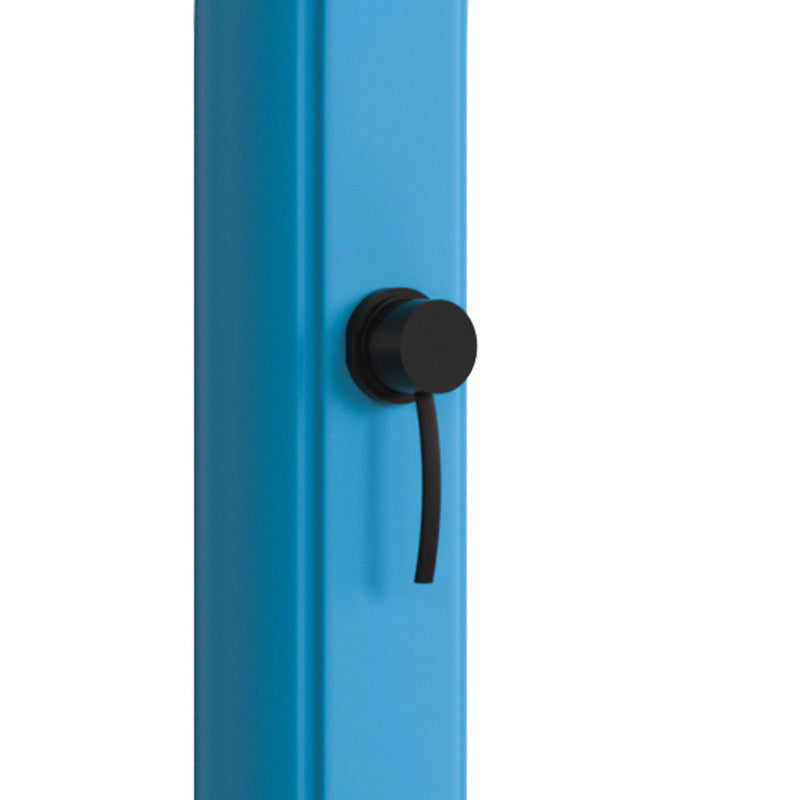 Doccia Solare da Giardino 22L Miscelatore e Lavapiedi Sined Sole Blu