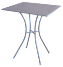 Tavolino da Giardino 60x60x72 cm in Acciaio Bauer Luna Tortora