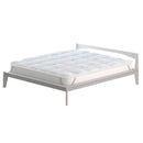 Topper Double Face Trapuntato 300 gr/mq con Elastici Ice Refrigerante Bianco Varie Misure