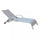 Bain de soleil de jardin empilable Malaga 196,5x71x92,5 h cm en aluminium gris tourterelle