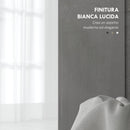 Mobile Sottolavabo da Bagno con Armadietto 2 Ante 80x34x60 cm Bianco Lucido  