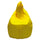 Fauteuil poire en nylon jaune Fadi