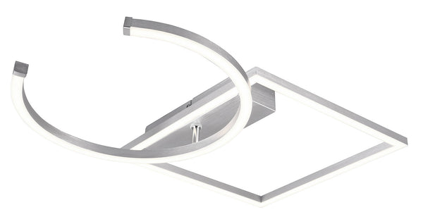 acquista Plafoniera da Interno a LED SMD in Metallo Alluminio spazzolato