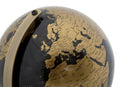 Mappamondo Bronzo Small Ø13x17 cm Plastica e Ferro Nero e Bronzo