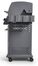 Barbecue a Gas GPL 4 Fuochi 133x57x112 cm in Acciaio Silver