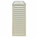 Casetta da Giardino Porta Attrezzi 320x81x233 cm in PVC Avorio