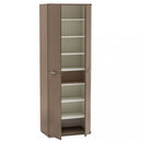 Armadio 4 Ante 60x38x174 h cm in Truciolare bilaminato Rovere grigio