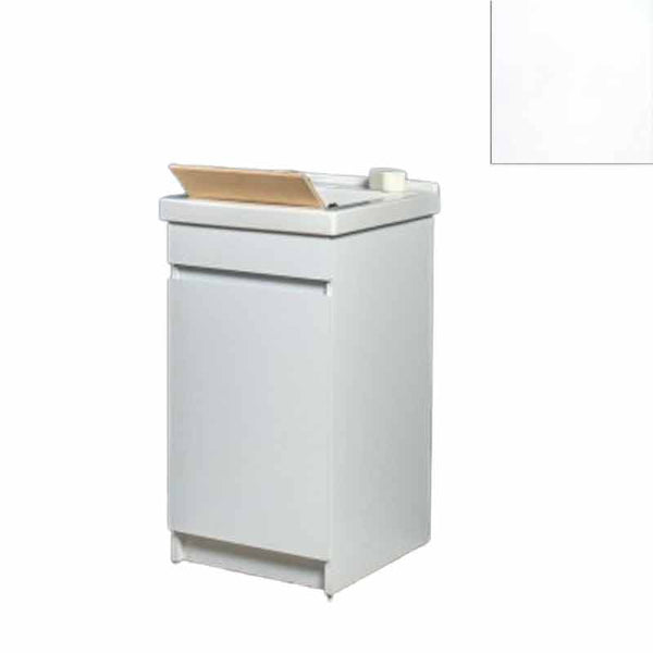 sconto Mobile Lavatoio in Ceramica 1 Anta con Strofinatoio in Legno Massello 45x50x86A cm Bianco Opaco