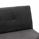 Divano Letto 175x80x70 cm in Microfibra Nero