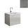 Mobile Lavatoio Sospeso Vasca Zeus in MineralMarmo Apertura a Cassettone 80x48x50 cm Grigio Cemento