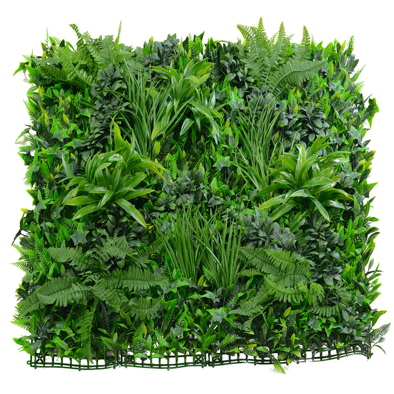 Parete Verde Verticale Artificiale 100x100 cm Giungla