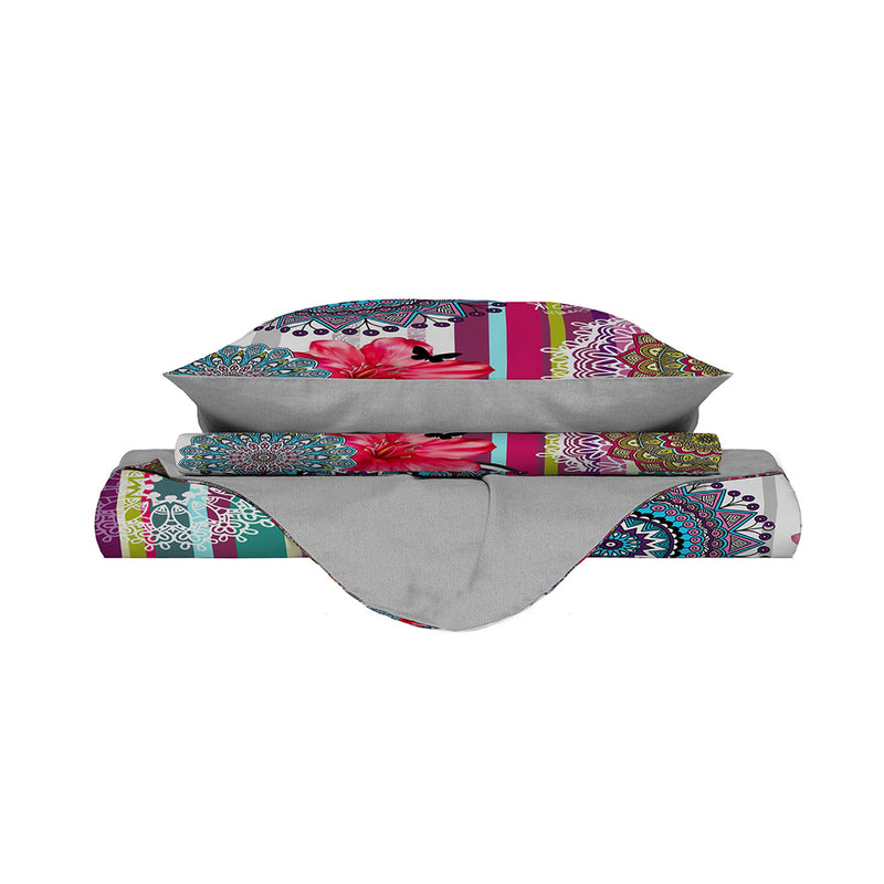 Copripiumino Matrimoniale Stampa sul Sacco e Federe KioLm04