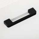 Mobile Bagno 4 ante 2 Ripiani 80x33,5x190 cm in Truciolato Bianco
