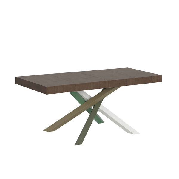 sconto Table extensible 120/224x90x77 cm Volantis Premium Noyer
