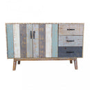 Mobile Felix 126x40x78 h cm in Legno Multicolor