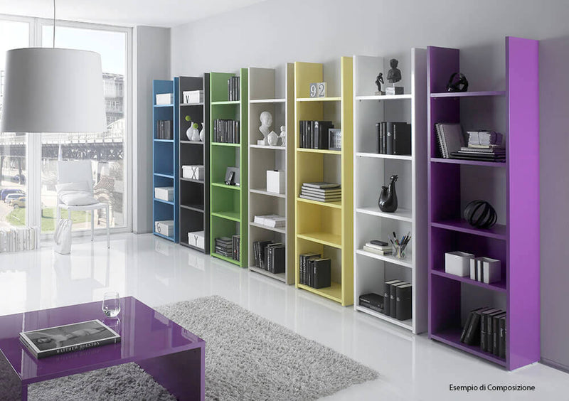 Libreria da Parete con 5 Ripiani in Melamina 56x29x184cm TFT  Boost Verde