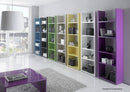 Libreria da Parete con 5 Ripiani in Melamina 56x29x184cm TFT  Boost Blu