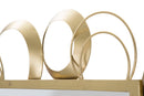 Specchio Globe 76,5x3x108 cm in Ferro Oro