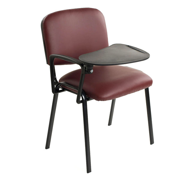 online Chaise d'Attente de Bureau en Similicuir avec Rabat Bozzini Bordeaux