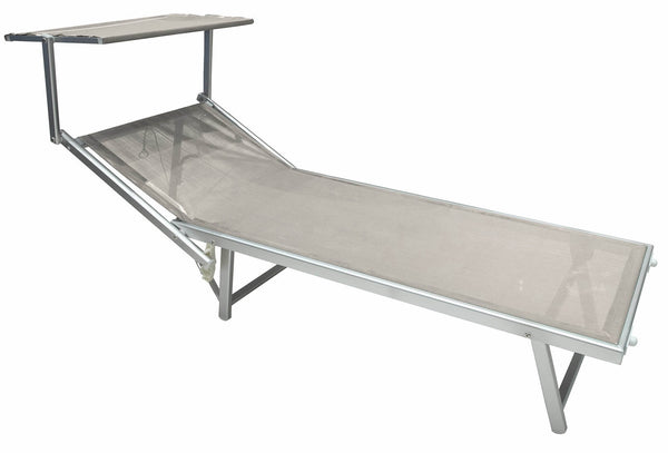 Bain de soleil de jardin en aluminium écru Soriani Riccione acquista