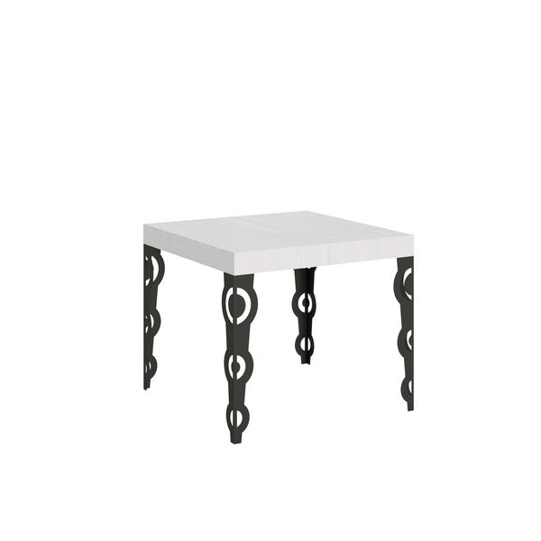 Tavolo Allungabile 90-246x90x77 cm Karamay Bianco Frassino prezzo