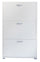 Meuble à Chaussures 3 Portes Abattantes 73x25x120 cm en Bois Blanc Gain de Place