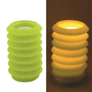 Candela led lanterna verde fontana cm Ø13,5xh20