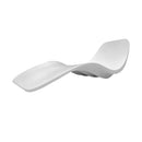 Lettino Chaise Longue da Giardino 154x63x62 cm in Vetroresina Sined  Antares Bianca