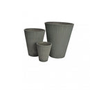 Vaso Grande Iris Ø39x46 cm in Fibra sintetica Antracite