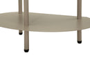 Comodino Saturno Tortora 49,5x27,5x49,5 cm in Metallo Grigio tortora      