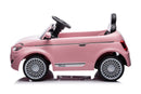 Macchina Elettrica per Bambini Licenza Fiat 500 12V con Telecomando Rosa