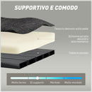 Divano Letto 2 Posti Pieghevole 198x100x69 cm con 2 Cuscini Braccioli Larghi in Ciniglia Grigio Scuro      