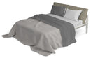 Set Lenzuola Sopra Sotto e Federe Doubleface Grigio Chiaro\/Fumo