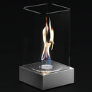 Camino a Bioetanolo da Tavolo 18x18x35 cm 800W 0,4L Aosta Acciaio 