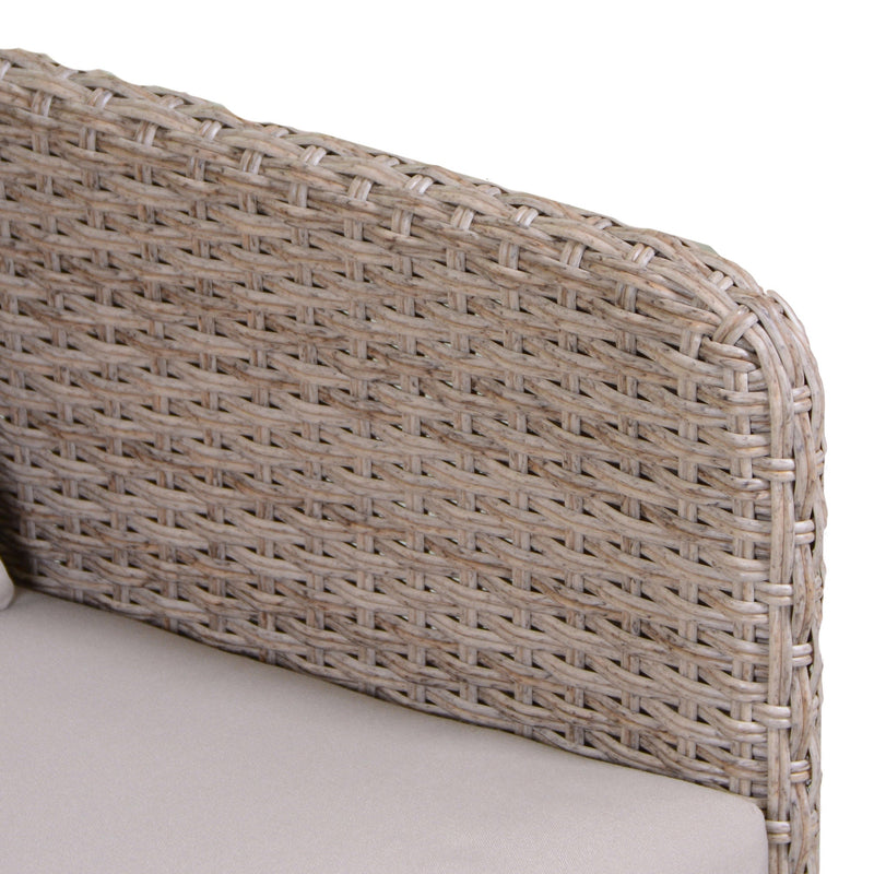 Poltrona da Giardino in Polyrattan Naturale Tirreno