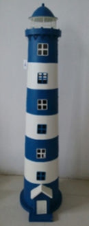 Lampada da Tavolo in Metallo ø34H121cm Faro Bianca e Blu