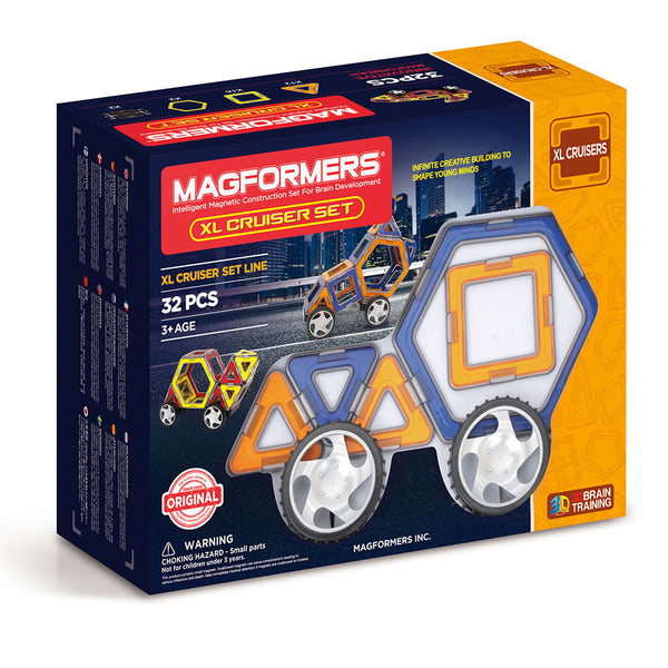 sconto Constructions Magnétiques 3D Jeu Magnétique 32 Pièces Magformers Set Véhicules