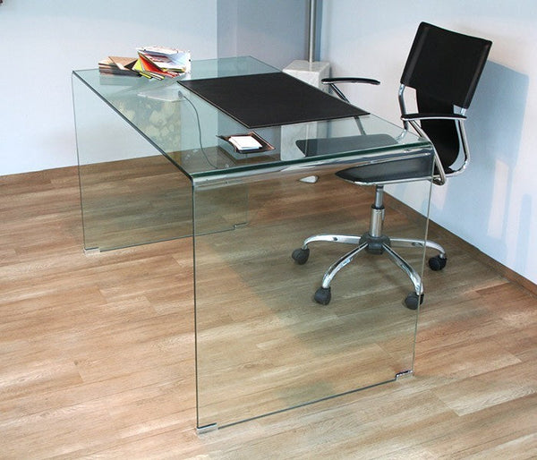 online Bureau en verre H74x70x120cm Glassy Transparent