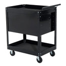 Carrello Porta Attrezzi da Officina Professionale Cassettiera in Lamiera Nero 68x46x88 cm 